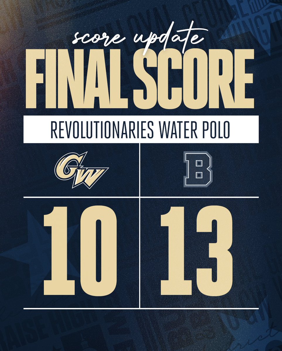 Final vs. (RV) Brown. Back in the pool vs. LIU at 4pm. #RaiseHigh