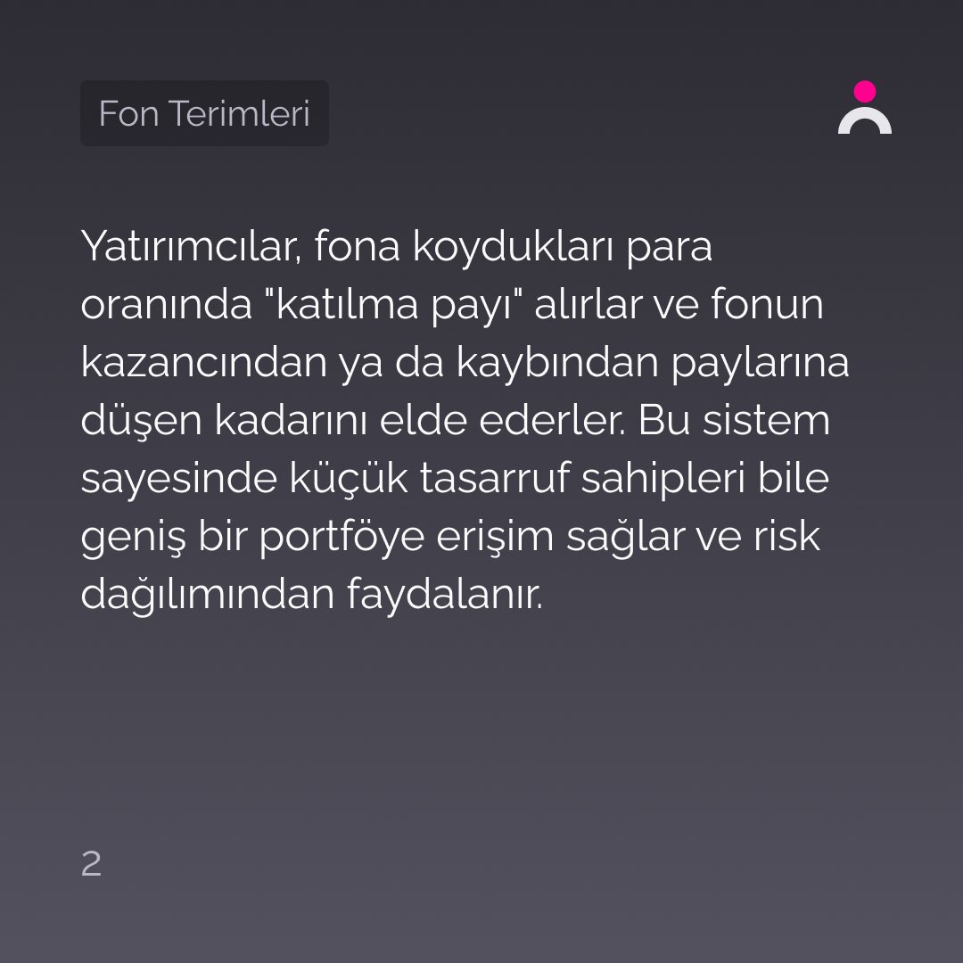 Fon Terimleri Sözlüğü📚
 
•Yatırım Fonu Nedir? 
 
#Foneria
