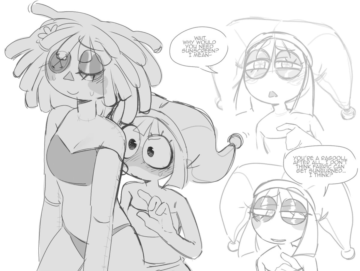 M0XCL0WN's tweet image. again jesterdoll but summer n losers edition

#tadc #theamazingdigitalcircus #jesterdoll