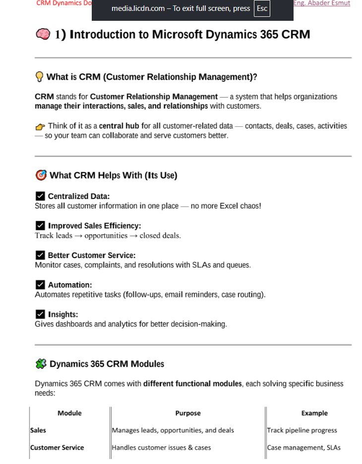 Mohamedcivilgeo's tweet image. في حد من زمايلنا المهندسين منزل doc بيشرح فيها مجالMS Dynamics او وظيفة CRM Developer
اول تعليق