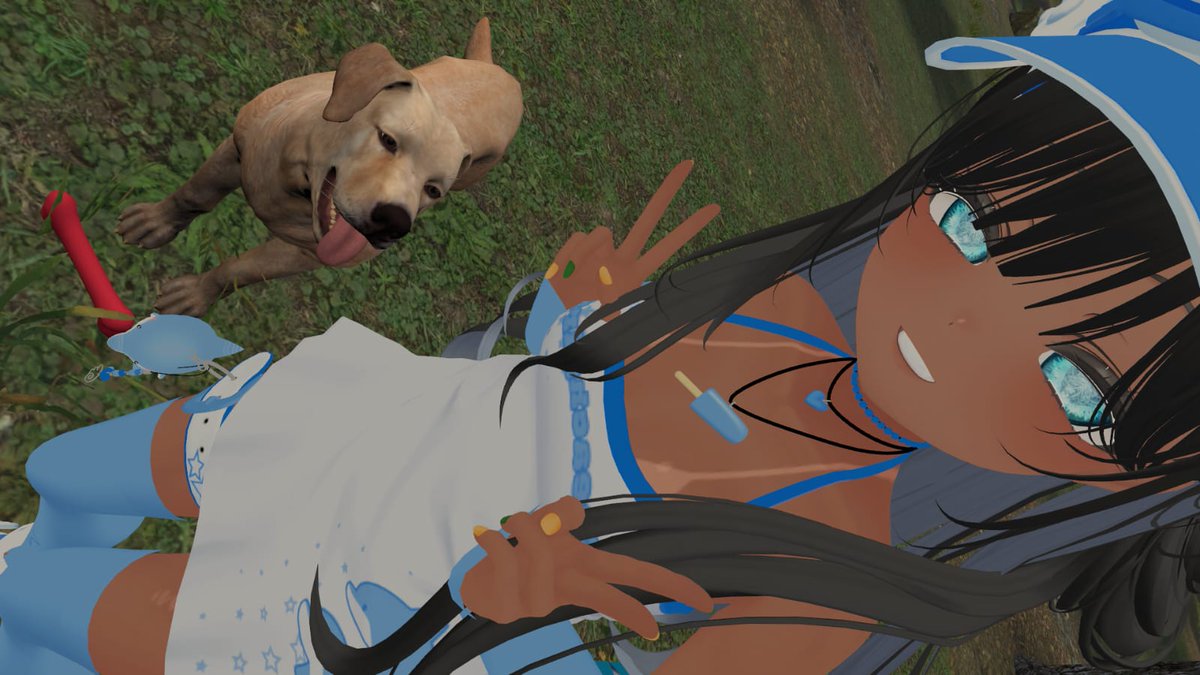 Good morning from your favorite wet little enigma (&amp;this dog)