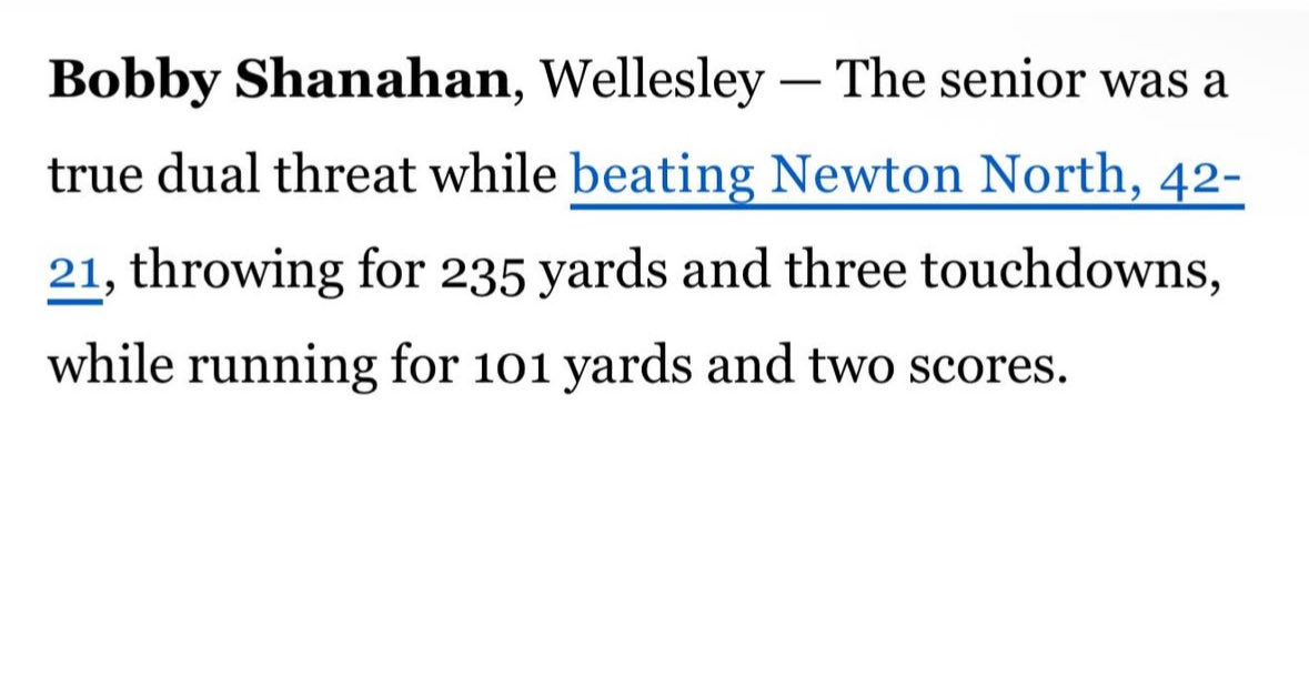 Fun game last night Vs Newton North. Check out my highlights from the game below! hudl.com/v/2T0h1k <a href="/Raider_FB/">Raider_FB</a> <a href="/M2_QBacademy/">M2 QB Academy</a> <a href="/JonasLGray/">Jonas Gray</a>