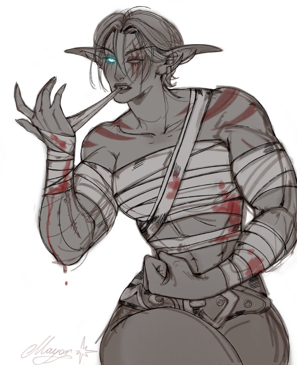 #warcraft sketch comm for real-life-hobbit (tmblr)
LOOK AT THIS QUEEN