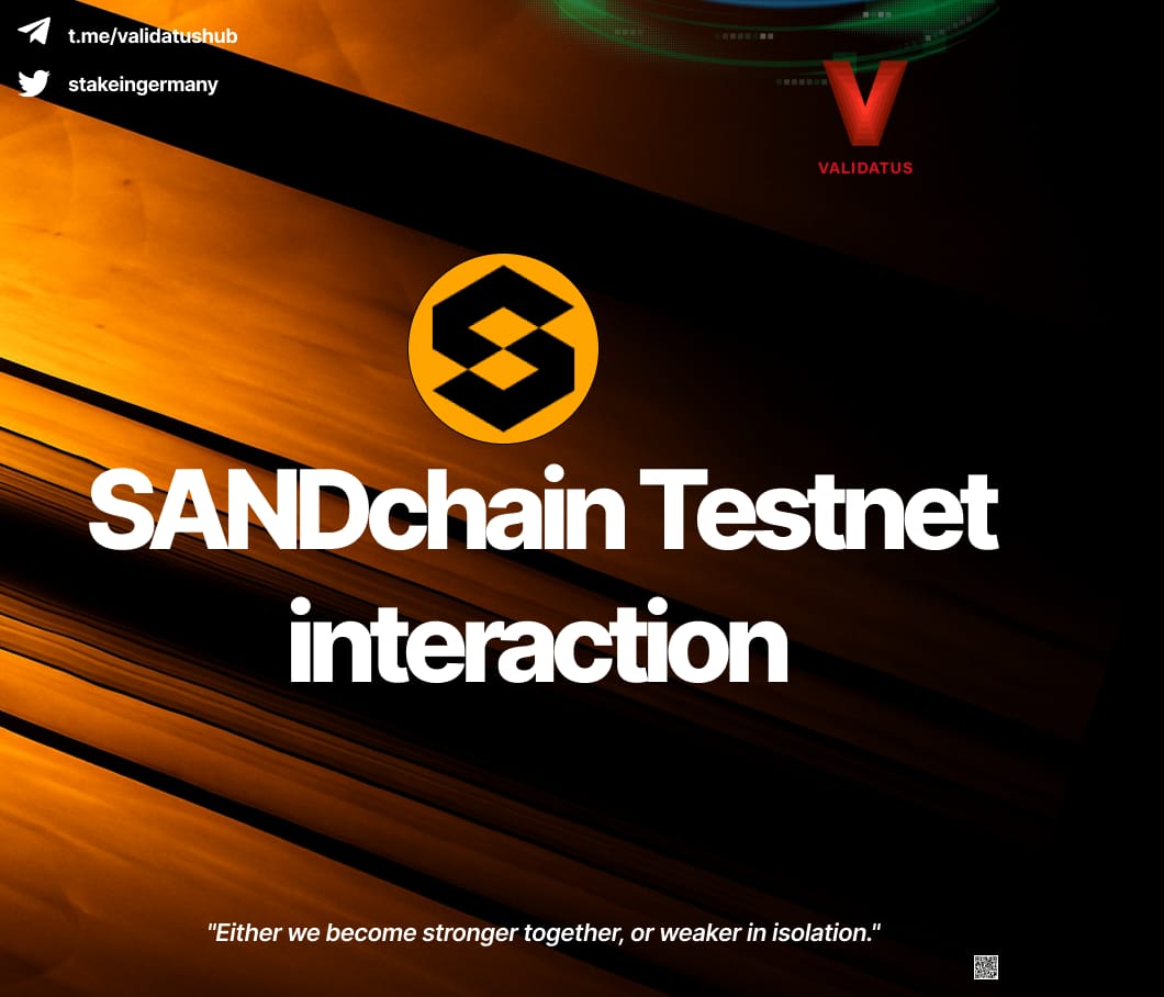stakeingermany's tweet image. SANDchain Testnet interaction 🪂🪂
Costs: 💯 FREE
Potential Gain: $$$$💰
Follow this step-by-step guide hand 👇🧵