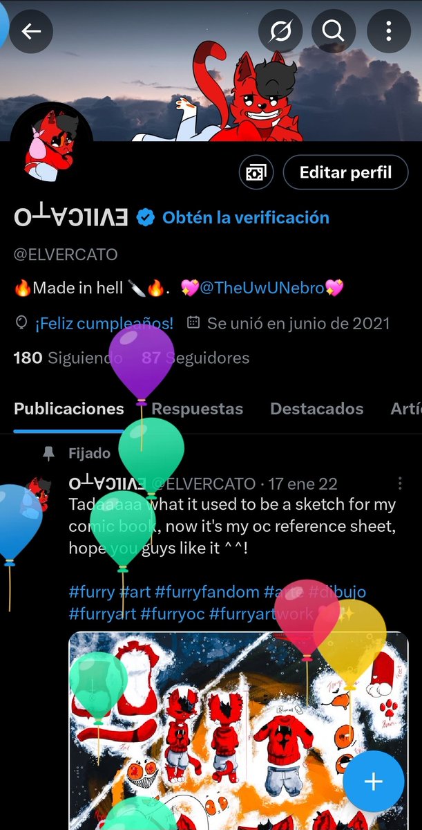 TODAY IS MY BIRTHDAY!! >:333
BALLONS AND CAKE FOR EVERYONE! ❤️