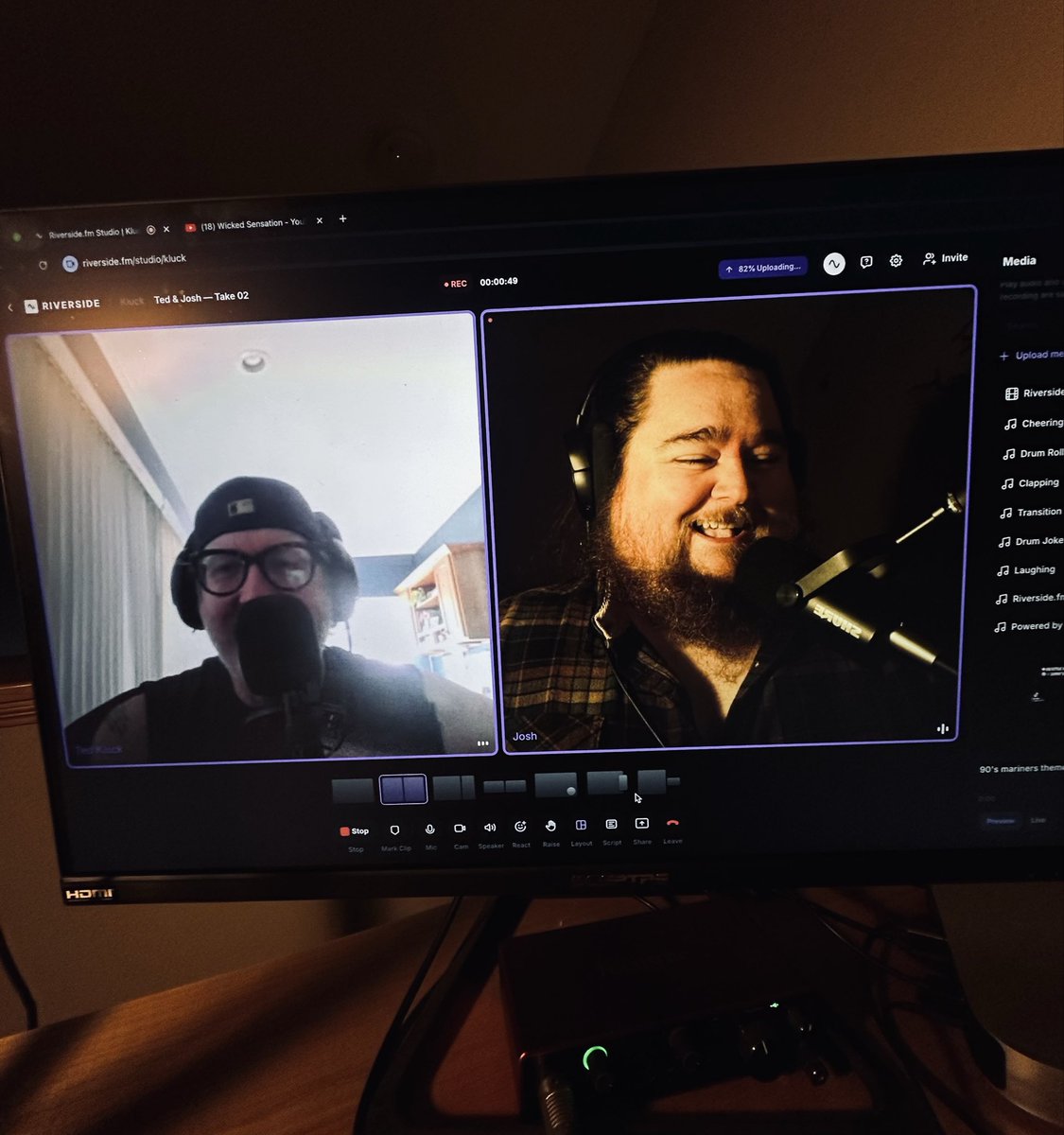 kluckcast's tweet image. Putting the work in.