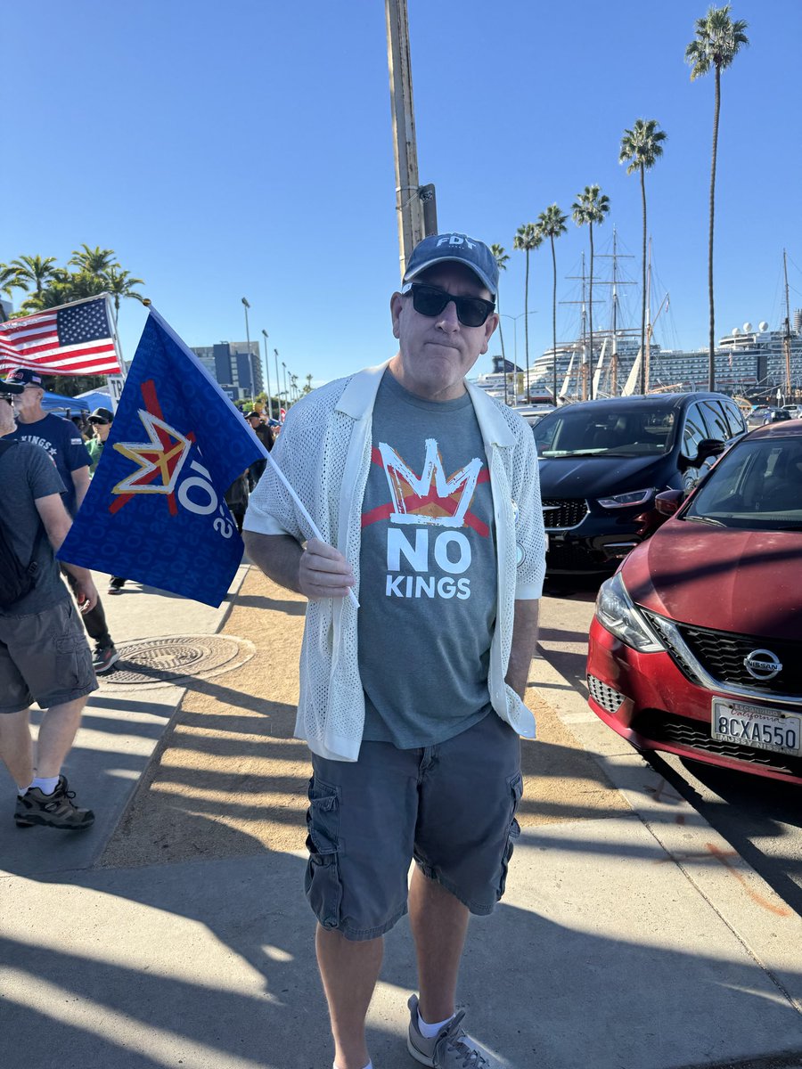 KCSanDiego's tweet image. At San Diego ‘no kings’ huge turnout