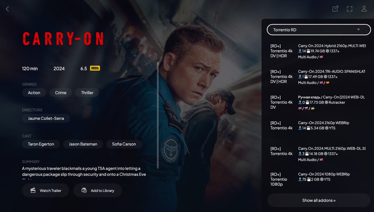 REMIX_KSA's tweet image. سويت شرح كيف تربط ستريميو Stremio بإضافة real-debrid و تستمتع بالأفلام و المسلسلات برابط مباشر و سريع و جودة عالية !

تمت التجربة بنفسي و أشتركت شهر كامل بـ ٤ يورو يا بلاش و السرعة خرافية

الشرح كامل موجود في مجموعة عالم الجمعات في قسم (أفلام و انمي):
t.me/xGam3a_Group