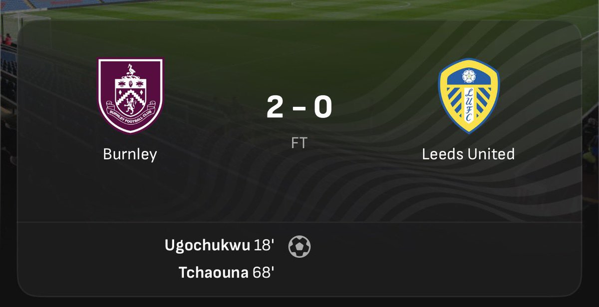 WEFOOTBALL777's tweet photo. 2025-26 PREMIER LEAGUE MATCHWEEK 8
Sat 18 Oct 15:00 UKT - Burnley vs Leeds United full-time results
#wefootball777 #football #premierleague #MatchWeek8 #burnleyfc #leedsunited https://t.co/jAKXk5ihsZ