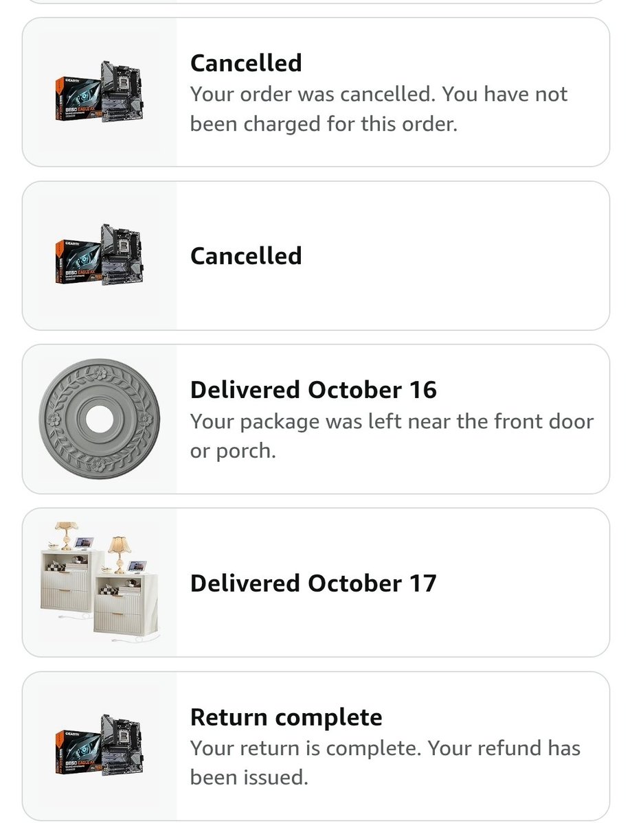 Ive ordered 4 motherboards in the past 2 weeks. 1st one was damaged (refurbished cpu pins was bent) and 2 of them got lost back to back. 4th time is the charm right?