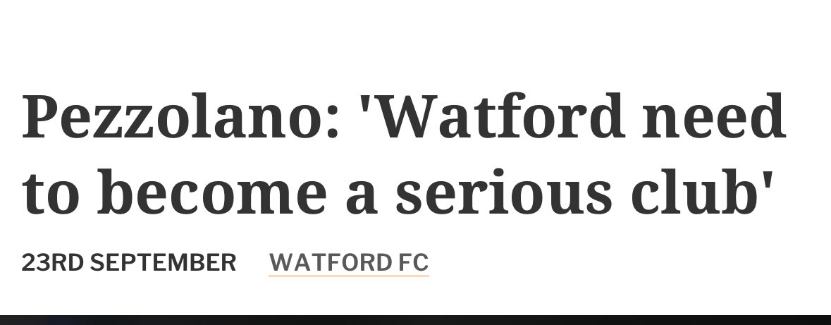 He weren’t wrong. 

How Sissoko, Kayembe &amp; Ince feature is just sabotage, there’s no other explanation. 

Season over in October, that’s not bad going. #watfordfc