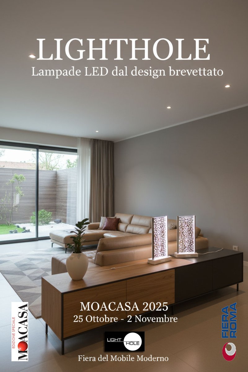 lightholelamps's tweet photo. 🌿 Sostenibilità e design, la nostra luce guarda al futuro.
Ti aspettiamo a #MOACASA50!
#Lighthole #GreenLight https://t.co/NcgrlaILGc