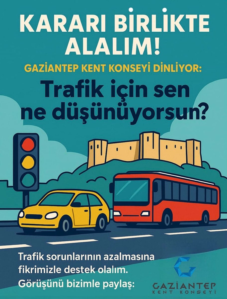 Kent Postası’nın ilk sayısında trafik konusunu işliyoruz. Sizlerde bu konudaki anketimizi doldurarak daha yaşanabilir Gaziantep için birlikte hareket edelim. 

forms.gle/TzemCTBWwsToSp… 
#kentkonseyidinliyor #Gaziantep #gaziantepkentkonseyi <a href="/erdemguzelbey/">erdemguzelbey</a>