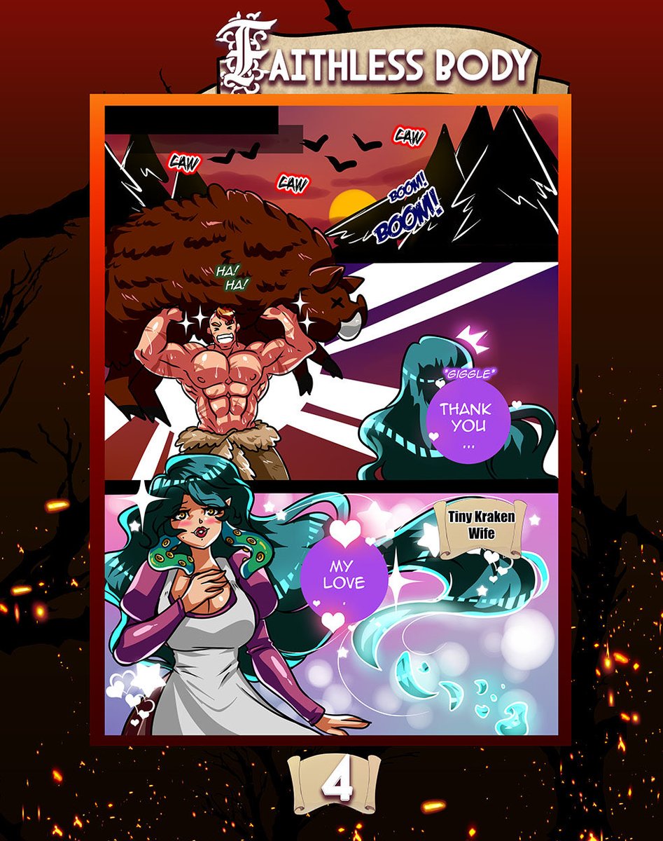 CryptsNDice's tweet photo. Faithless Body Page 2-5
“He fought not for glory, not for power…
He had faith in love. And that was enough to change everything.” — Keeper of Forbidden Prophetic Dreams  

#dnd #fantasy #Faithlessworld #FantasyEpic #Indieproject #Indiecomic #DnD #FaithlessWorld #FaithlessBody @JenosonTwit