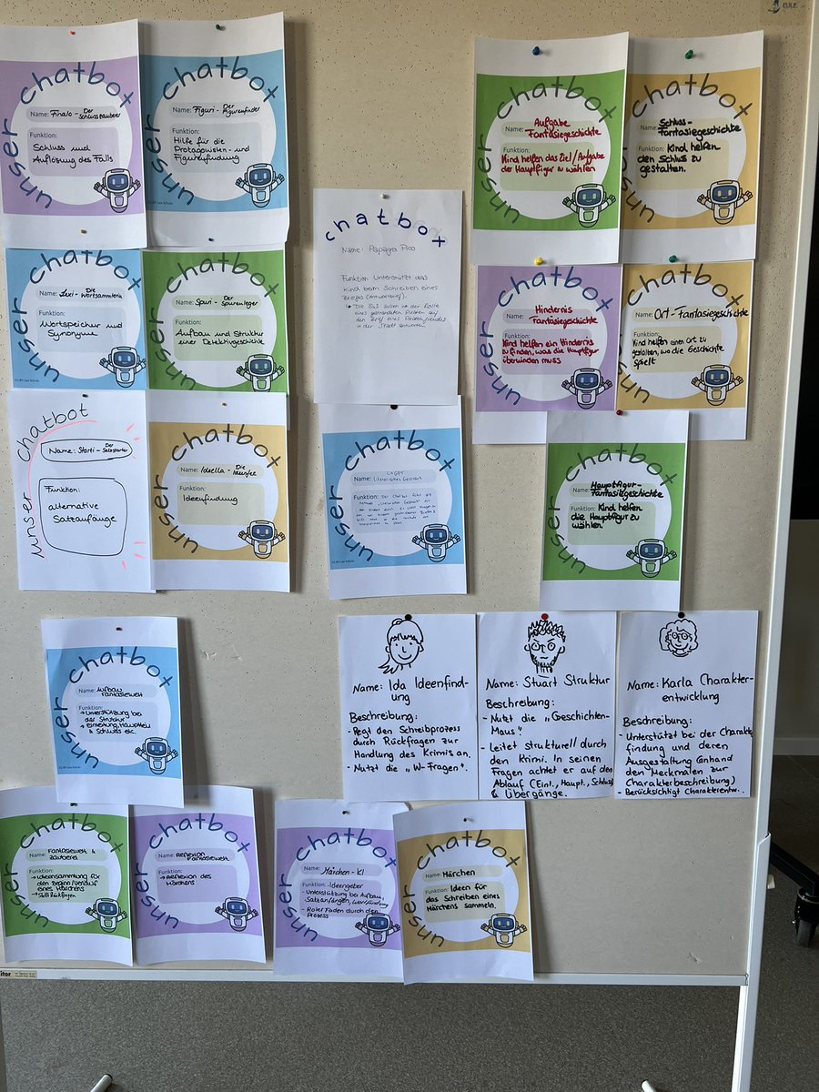 Im heutigen EUF-Seminar haben meine Studis eigene KI-Schreibbots entwickelt &amp; getestet – mit viel Kreativität &amp; diklusivem Spirit! 🤖📝
Danke @fobizz für die Tools!
#Diklusion #KIimUnterricht #fobizz