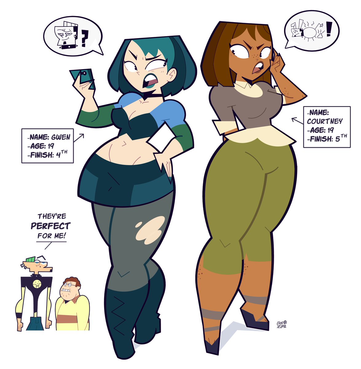 Gwen &amp; Courtney are perfect! 👿🤓