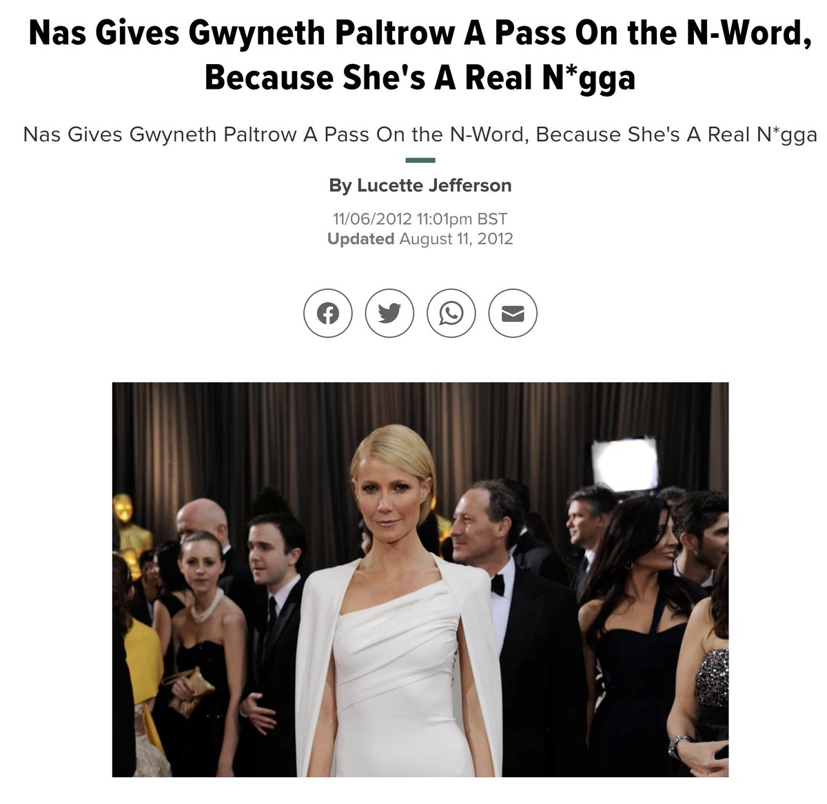 You're spot on. This was particularly nasty from Nas