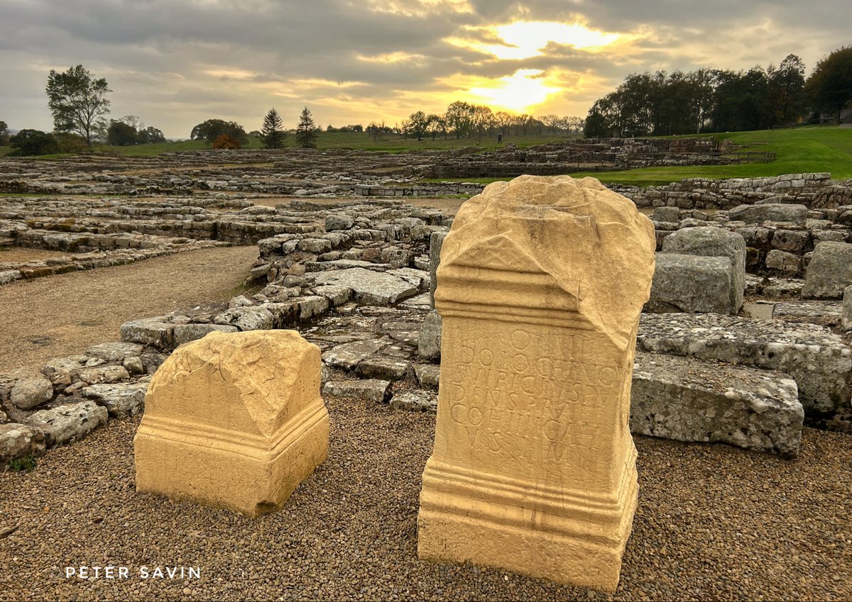Sunset is arriving earlier at the edge of empire #Vindolanda #HadriansWall