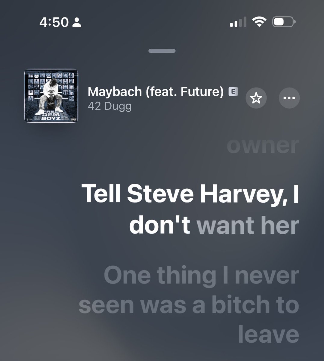 Lol dawg repeated this line twice on the record to show he dint stutter and he standing by what he said.