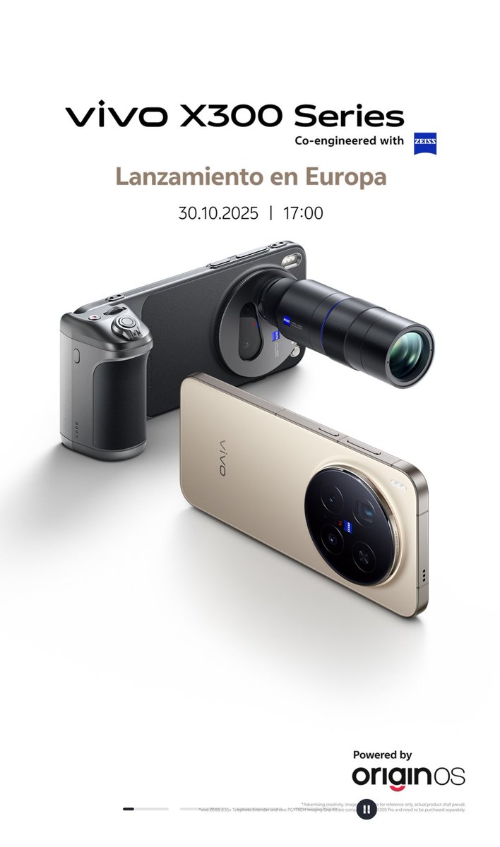 TechHome100's tweet image. Vivo X300 Series launching on 30th October in Europe 🇪🇺 
#vivo #vivoX300 #vivoX300Pro