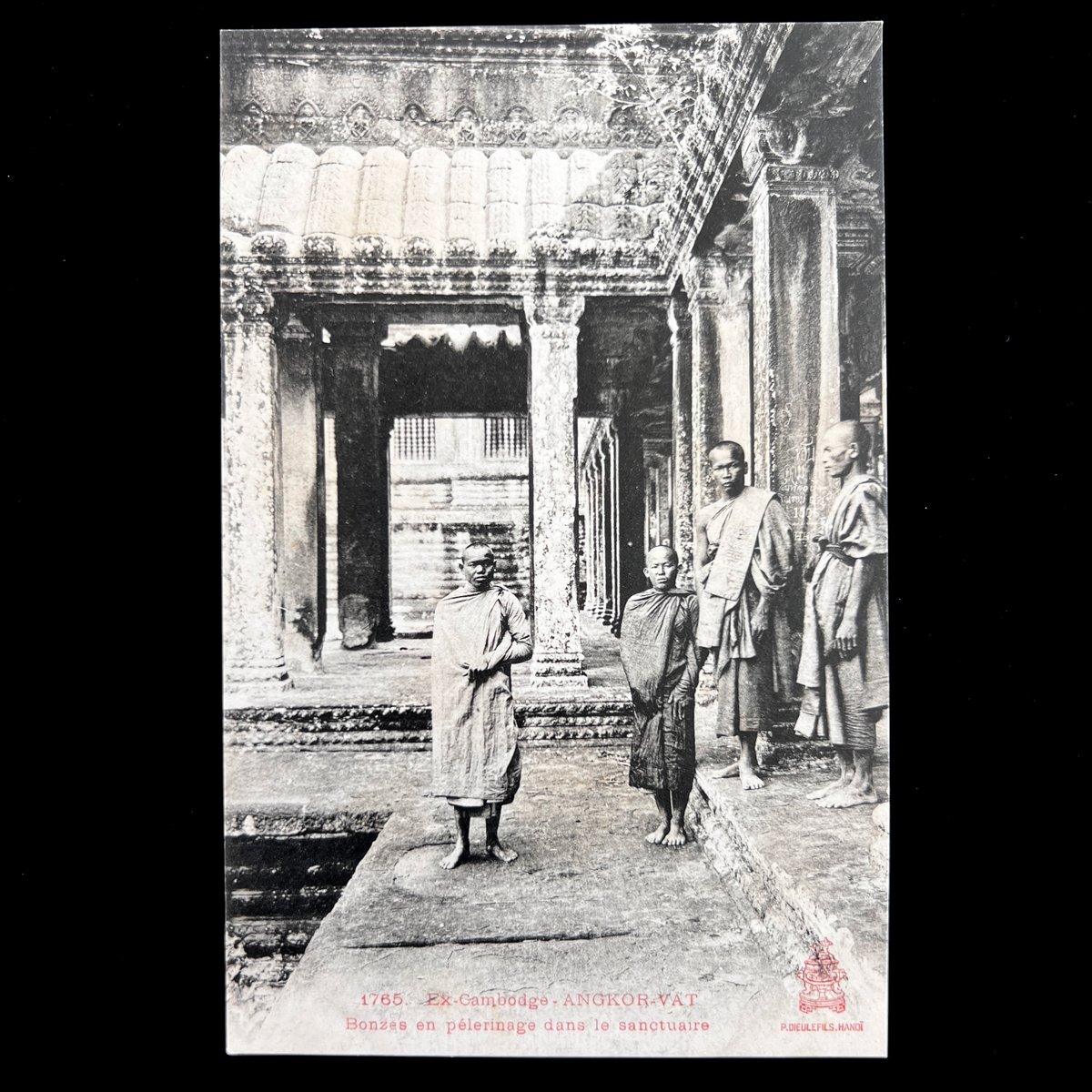 Given countless images showing the architectural grandeur of Angkor Wat, it’s  easy to forget it was once an important religious site - not just a tourist destination.

Here we see a photo by Pierre Dieulefils from 1905 showing “Buddhist monks on pilgrimage” to the sacred site.
