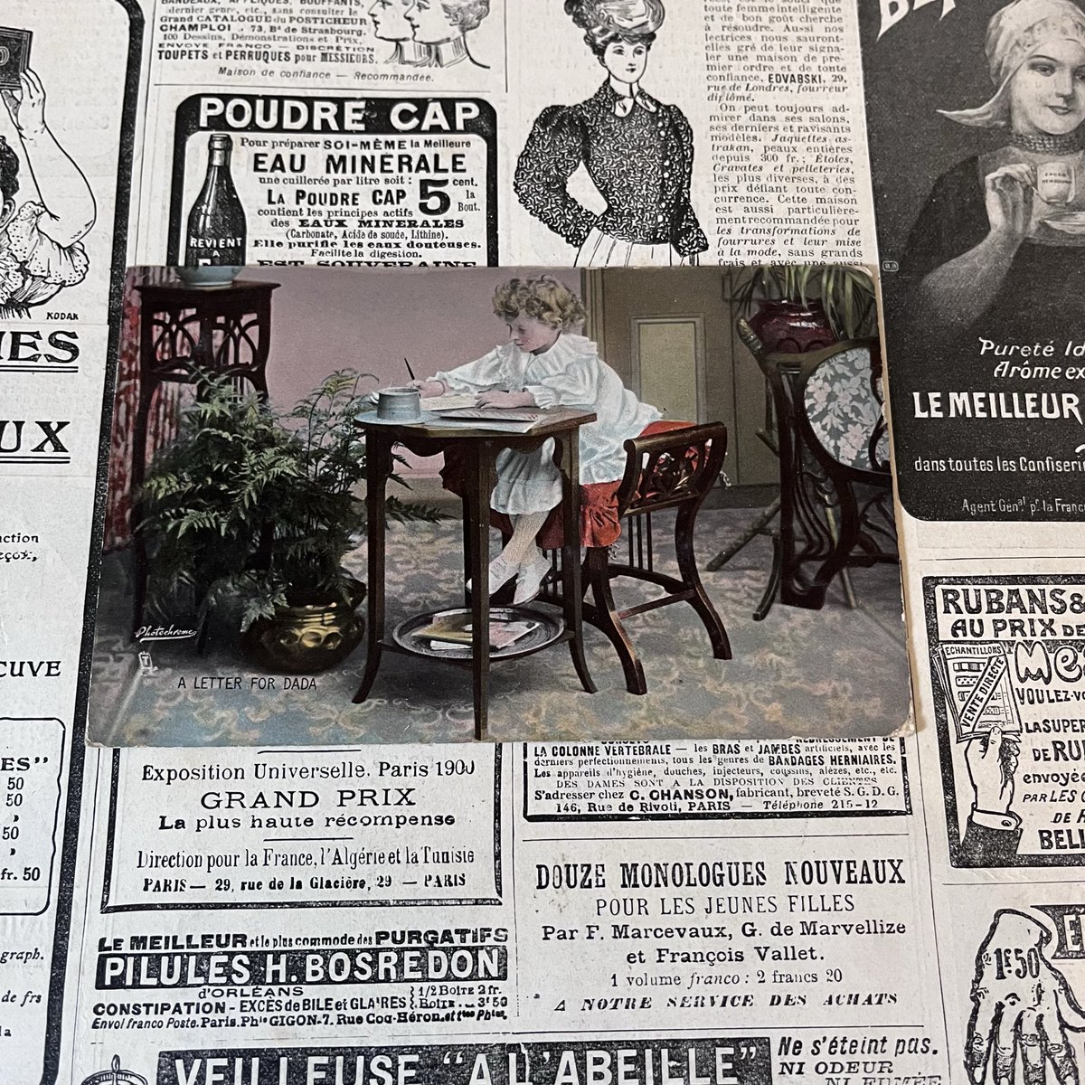 pepinatruffle's tweet photo. ‘A letter for Dada’ #edwardian #writingdesk #inkpens https://t.co/tcNumpDinR