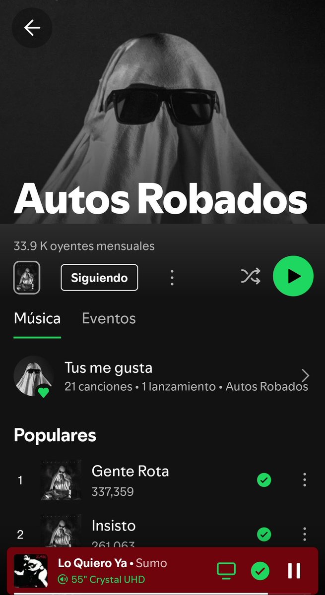 👇
Escuchen Autos robados.