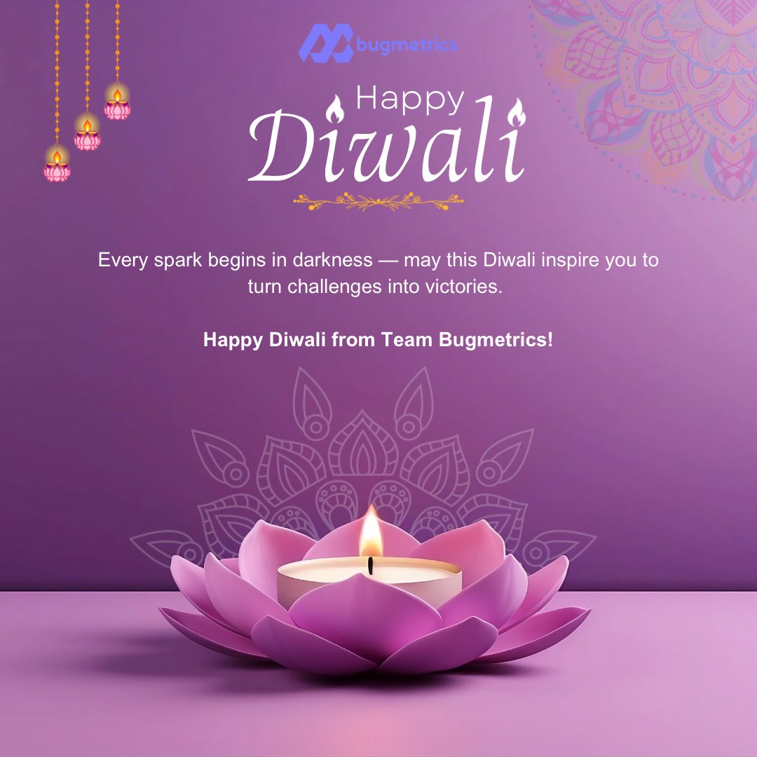 bugmetrics's tweet photo. Wishing everyone a bright, safe, and secure Diwali! 🪔 May your data stay protected, your systems resilient, and your path ahead shine with innovation &amp; trust. ✨ #HappyDiwali from #Bugmetrics ✨
#CyberSecurity #InfoSec #CyberResilience #FestivalOfLight https://t.co/887SBbnu7Y