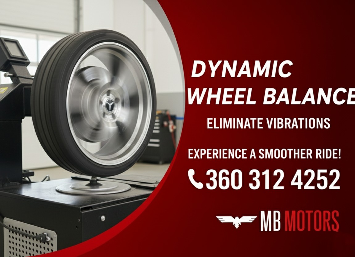 MBMotorsLLC's tweet image. Steering wheel shaking?  Unbalanced wheels are the culprit! Get a Dynamic Wheel Balance at MB MOTORS for a smooth, vibration-free drive. 

mbmotorsllc.com/service/index.…

(360-312-4252)

#MBMotors #WheelBalance #CarVibrations #AutoRepair
