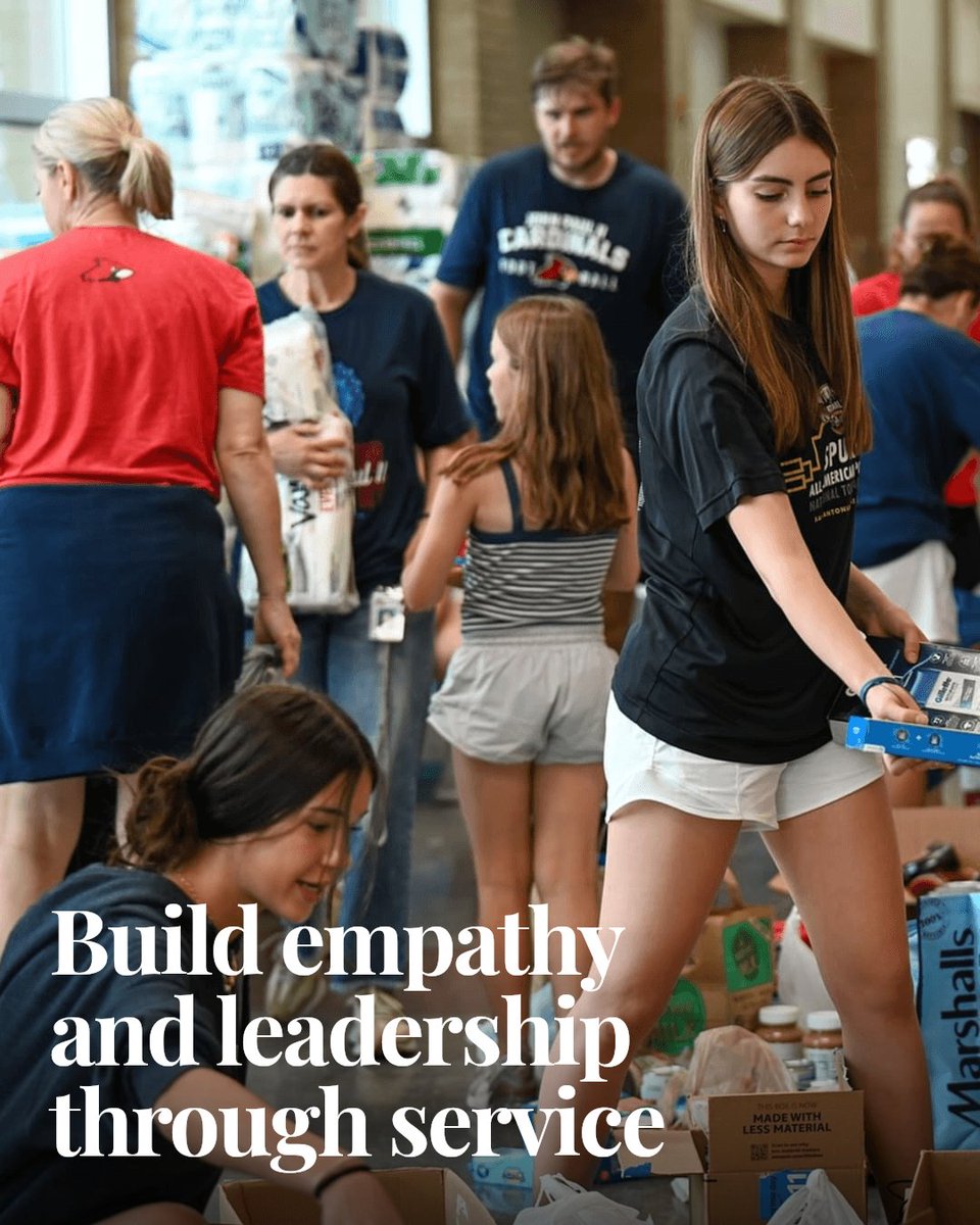 JPIIHSPLANO's tweet photo. Serving others shapes who we become. At John Paul II High School, service builds empathy, resilience & leadership—creating compassionate scholars who make real community impact while growing in faith. #JPIIHS #JPIIPlano #JPIICardinals #SeekToServe https://t.co/nVj7uakYOz