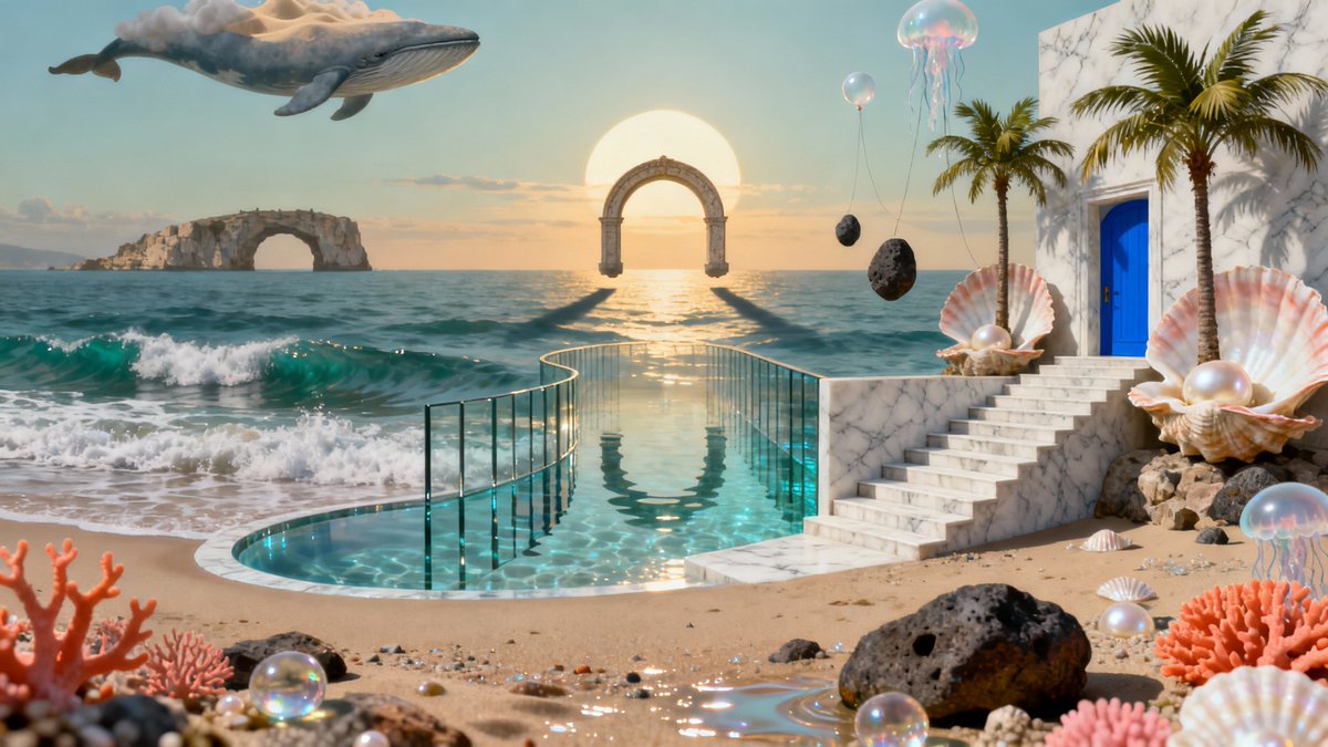 PromptSin's tweet image. Escape to your dream beach paradise now! 🌊✨ 
Dive in and unwind. 
#TropicalVibes #BeachGoals