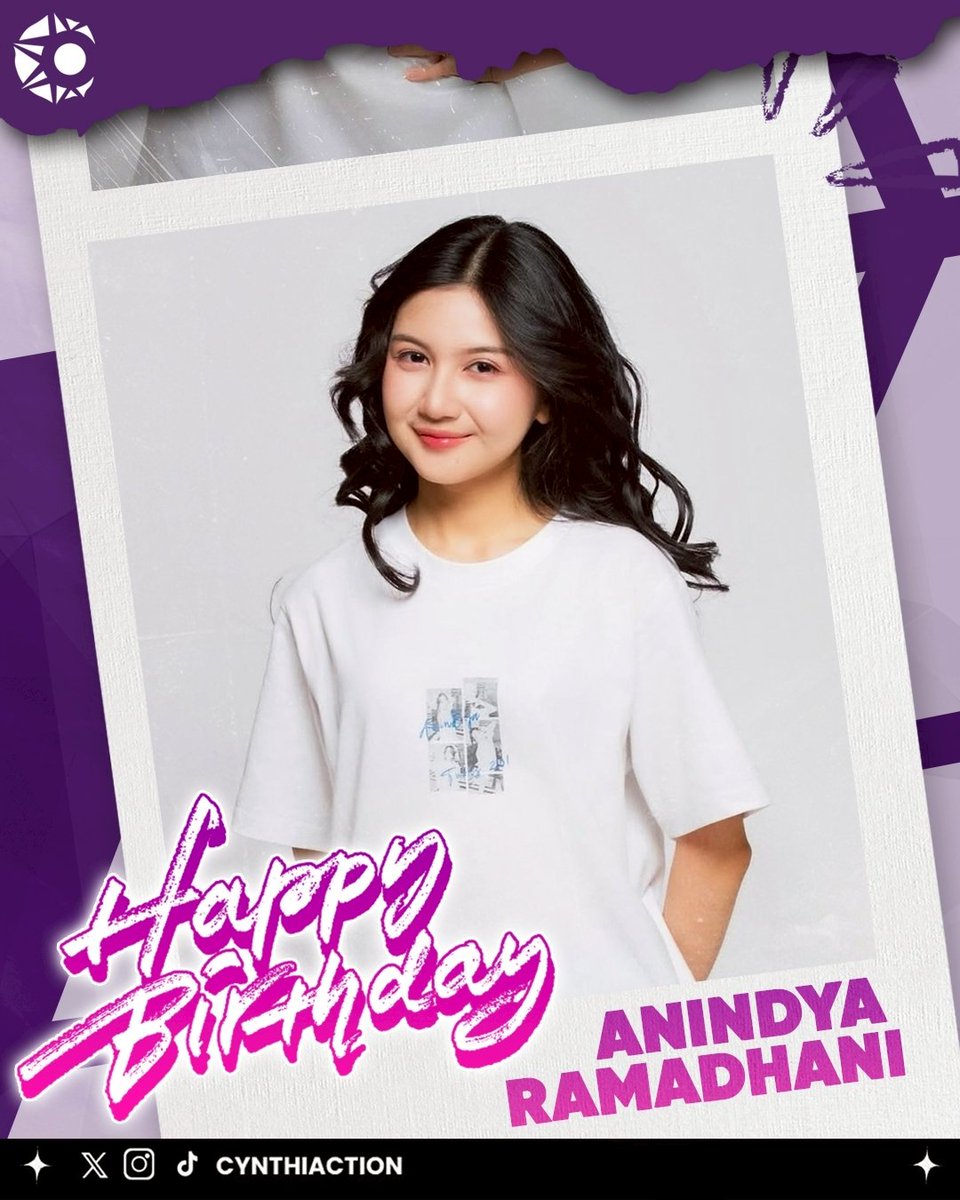 Cynthiaction's tweet image. Selamat ulang tahun, @AR_AnindyaJKT48
Semoga tahun ini membawa banyak hal seru, kejutan indah, dan mimpi-mimpi yang jadi nyata. Kamu pantas dapetin yang terbaik, selalu!
#AnindyaHereWeGoAgain #Dancing20