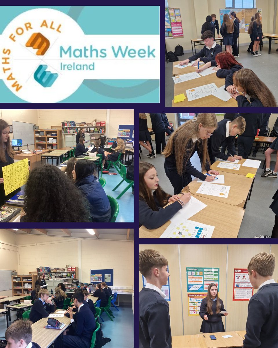 NenaghCollege's tweet image. Maths Week 2025🎲🔢🎉

Thanks to all our students for participating in Maths Week 2025. Throughout the week students engaged in fun and interactive activities, from puzzles and games to real-world problem solving and competitions. 
#mathsweek2025 #makemathsfun #problemsolving