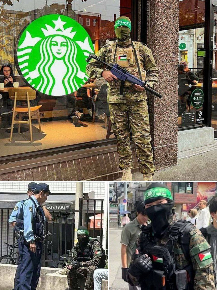 📸🇯🇵 Hamas fighter cosplay in Japan.