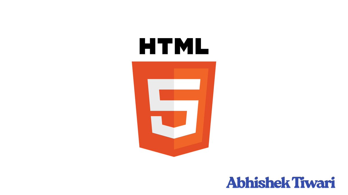 Abhishek__Code's tweet image. Ultimate HTML Tutorial 🧵