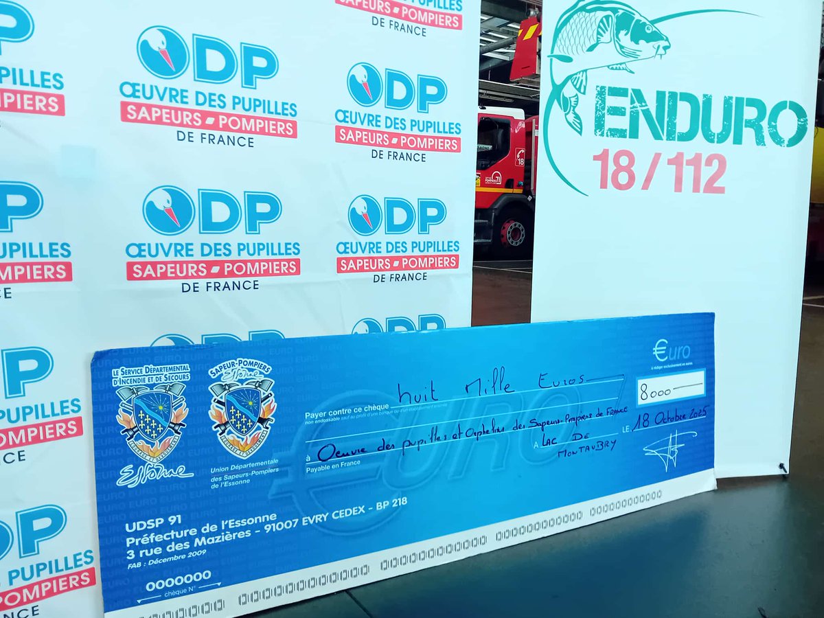Clap de fin pour <a href="/enduro18112/">Cédric RASSIER</a> avec @udsp71 et @udsp91.
8000€ récoltés au profit <a href="/OdpPompiers/">ODP Sapeurs-Pompiers de France</a> <a href="/PompiersFR/">Pompiers de France</a> <a href="/sdis91/">Sapeurs-pompiers 91</a>