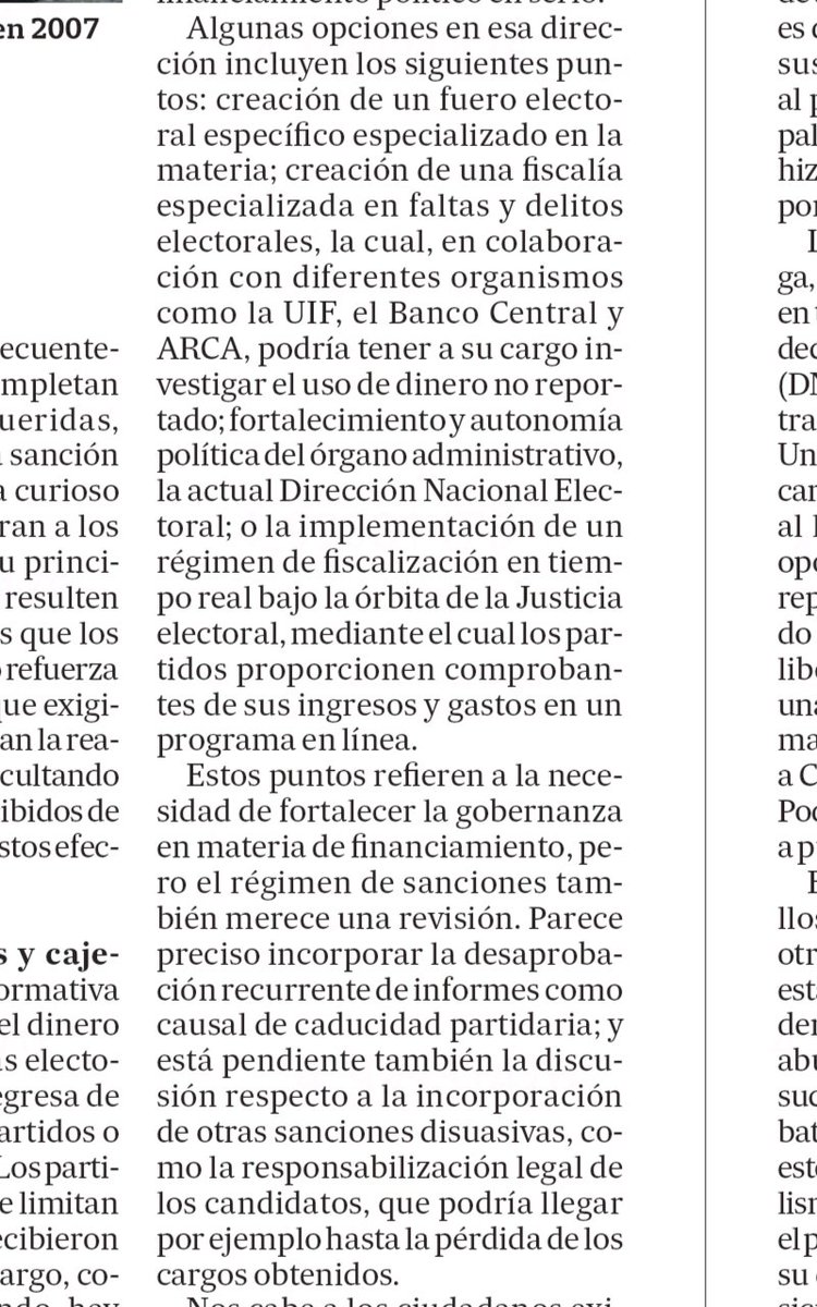 Lectura recomendada:
Cuentas partidarias oscuras, poca calidad democrática.  Por <a href="/martindalessa/">Martín D'Alessandro</a> y <a href="/gscherlis/">Gerardo Scherlis</a> lanacion.com.ar/ideas/cuentas-…