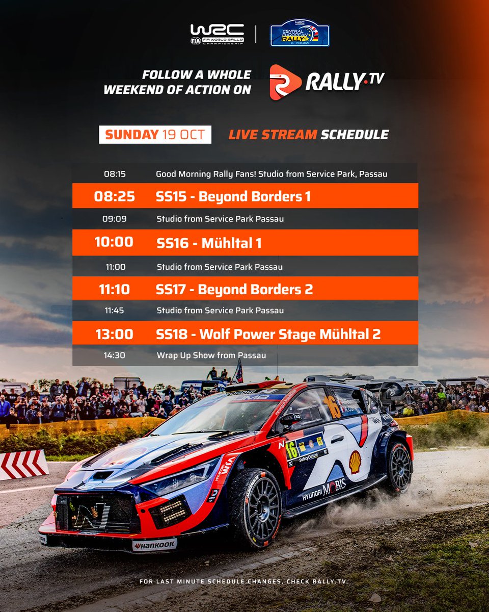 Super Sunday = Extra Championship Points 👊

#WRC | #CER2025 🇪🇺