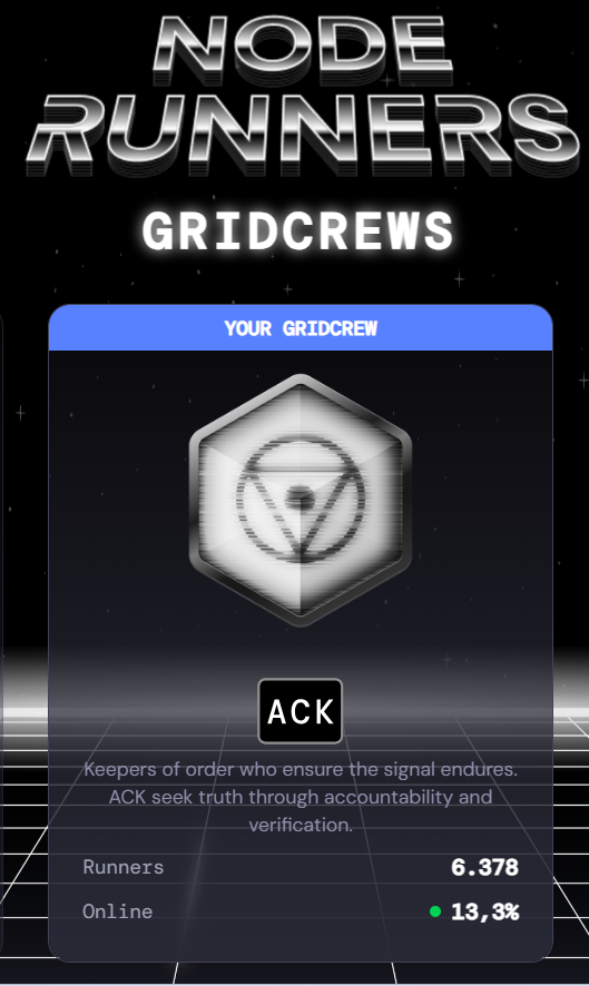 kazann10's tweet image. ACK #noderunners