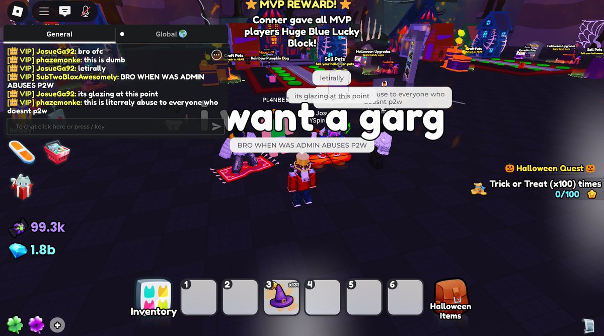 Dude when were Admin Abuses P2W?!?!

Absolute trash of an event

#PetSimulator99 #PetSimulator #PetSim99 #BIGGames