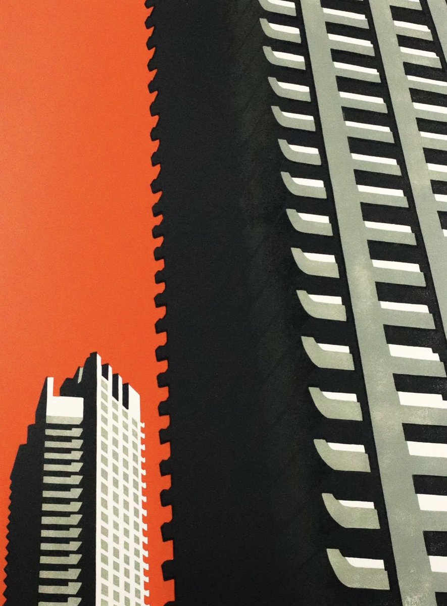 Paul Catherall (@paul_catherall) on Twitter photo ‘Barbican Orange II’ - revisiting a brutalist old favourite. This new limited edition linocut is now on show at <a href="/EamesFineArt/">Eames Fine Art</a>.
For this and more from my ‘Less is More’ exhibition head to Eames until November 9.
• eamesfineart.com/viewing-room/3…
• paulcatherall.com/item/barbican-… ‘Barbican Orange II’ - revisiting a brutalist old favourite. This new limited edition linocut is now on show at <a href="/EamesFineArt/">Eames Fine Art</a>.
For this and more from my ‘Less is More’ exhibition head to Eames until November 9.
• eamesfineart.com/viewing-room/3…
• paulcatherall.com/item/barbican-…