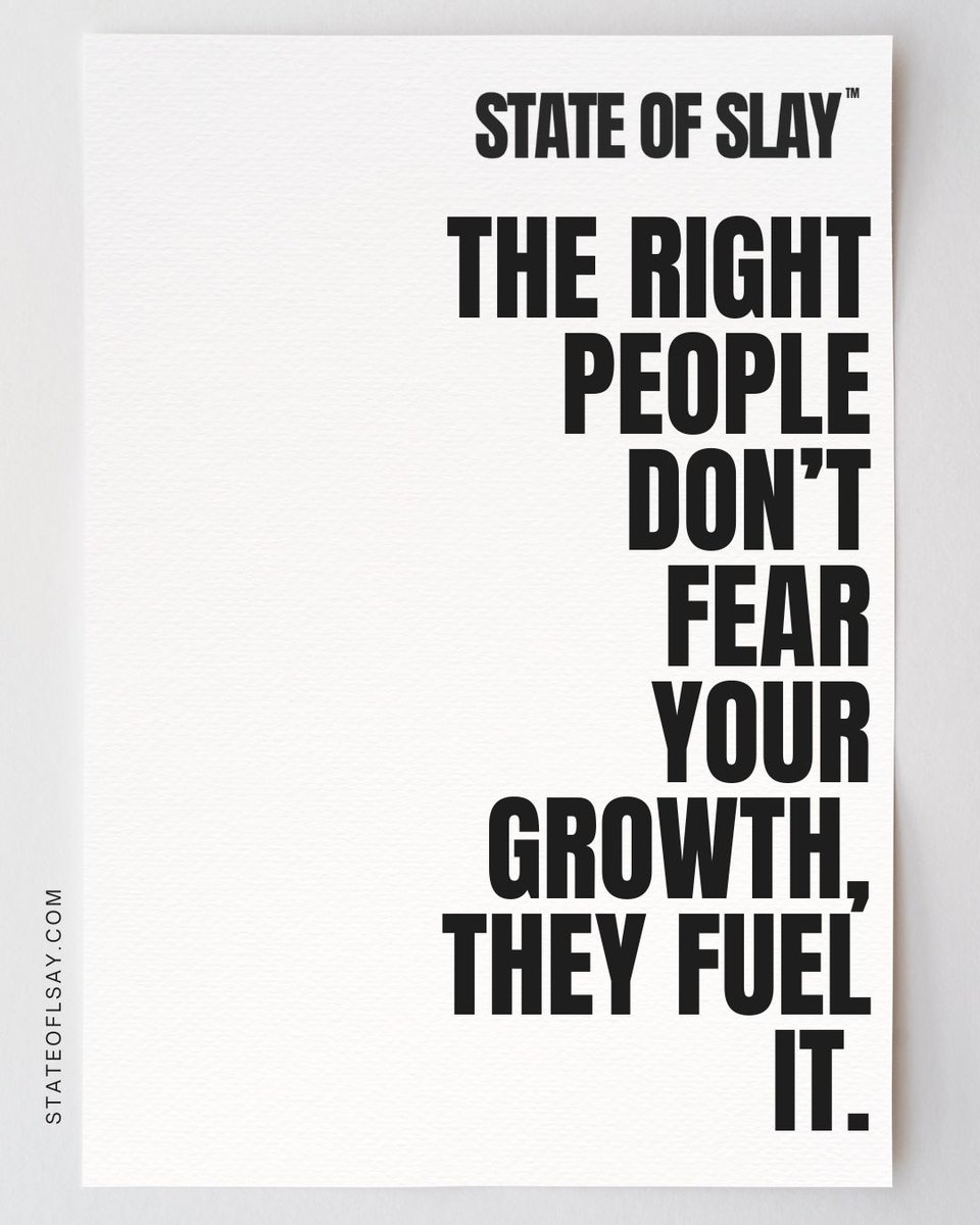Not everyone will understand your growth.
The right ones will celebrate it. 💫

Stand in your evolution.

Read more: stateofslay.com

#StateOfSlay #SlaySay #RealTalk #MentalHealthMatters #SelfLoveJourney #BraveNotPerfect #SlayYourWay #SlayOn