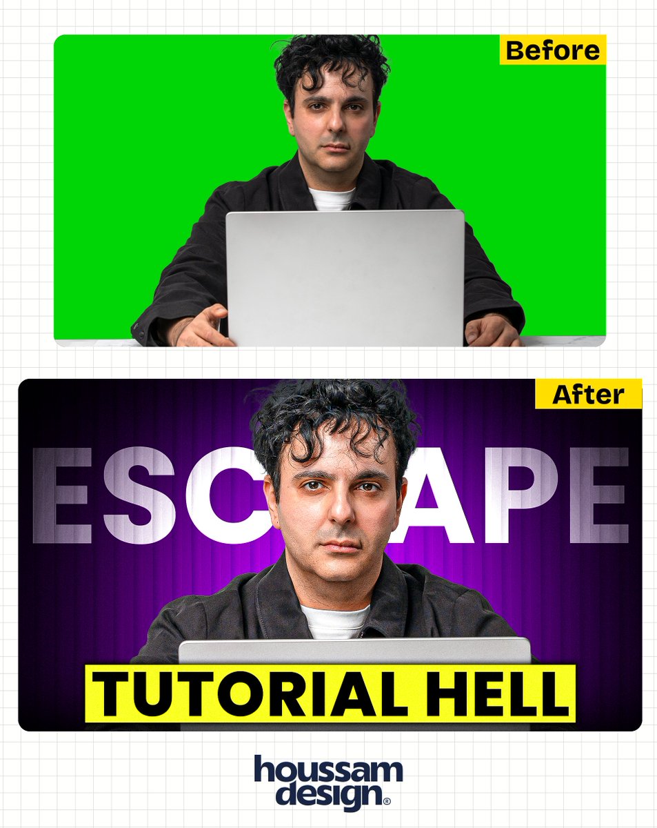 HoussamDesigner's tweet image. Thumbnail Design🎨
Title - Cyber Security was HARD Until I Learned This!