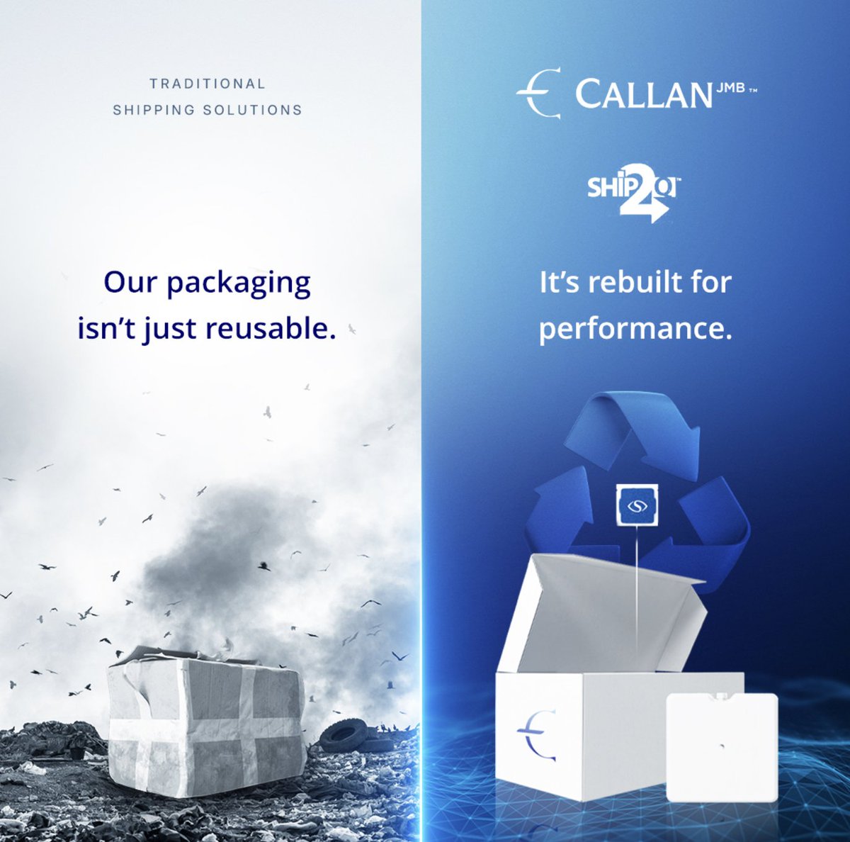 Our packaging goes beyond reusable - it’s engineered for performance. SHIP2Q is sustainability, perfected. $CJMB callanjmb.com