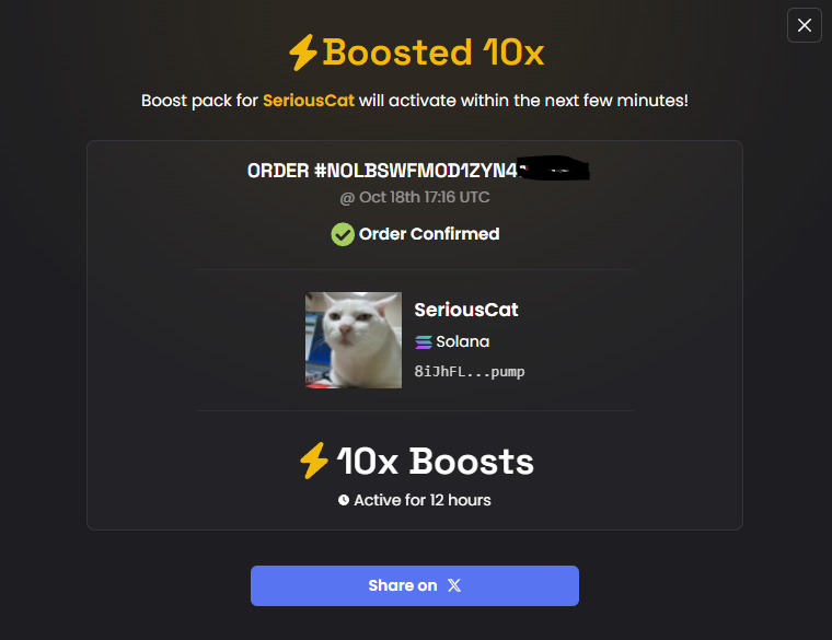 The_DexVault's tweet photo. $SERIOUSCAT — Get Serious 💼🐱

The market’s full of jokes, but one cat isn’t laughing.
 
$SERIOUSCAT brings discipline to the degens — because some plays deserve respect.

10x Boost activated for #SERIOUSCAT via #DexVault— the community that’s serious about the run-up.

94 members and growing, with locked supply and focused momentum.

“Y so serious?”
Because this cat means business. 😼

CA:
8iJhFLFq2SHhZBGKpKK2DfsSaJ62JZRn18dmX3sbpump