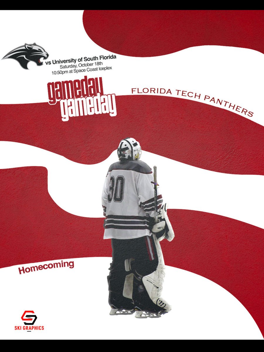 It’s game day! It’s Homecoming and the boys are back home for a 10:50pm start vs. USF. Be there, be loud.

⏰ - 10:50pm
🆚 - South Florida
📍 - Space Coast Iceplex
📺 - youtube.com/live/CI6vcRsAk…
📊 - app.synchky.com/recap/FloridaT…