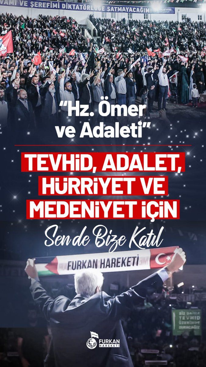 Farklı bir konu..Hz.Ömer'i anacağımız  konferansımıza bekliyoruz.
#AdanadaBüyükBuluşma
1Kasımda KonferansaDavet