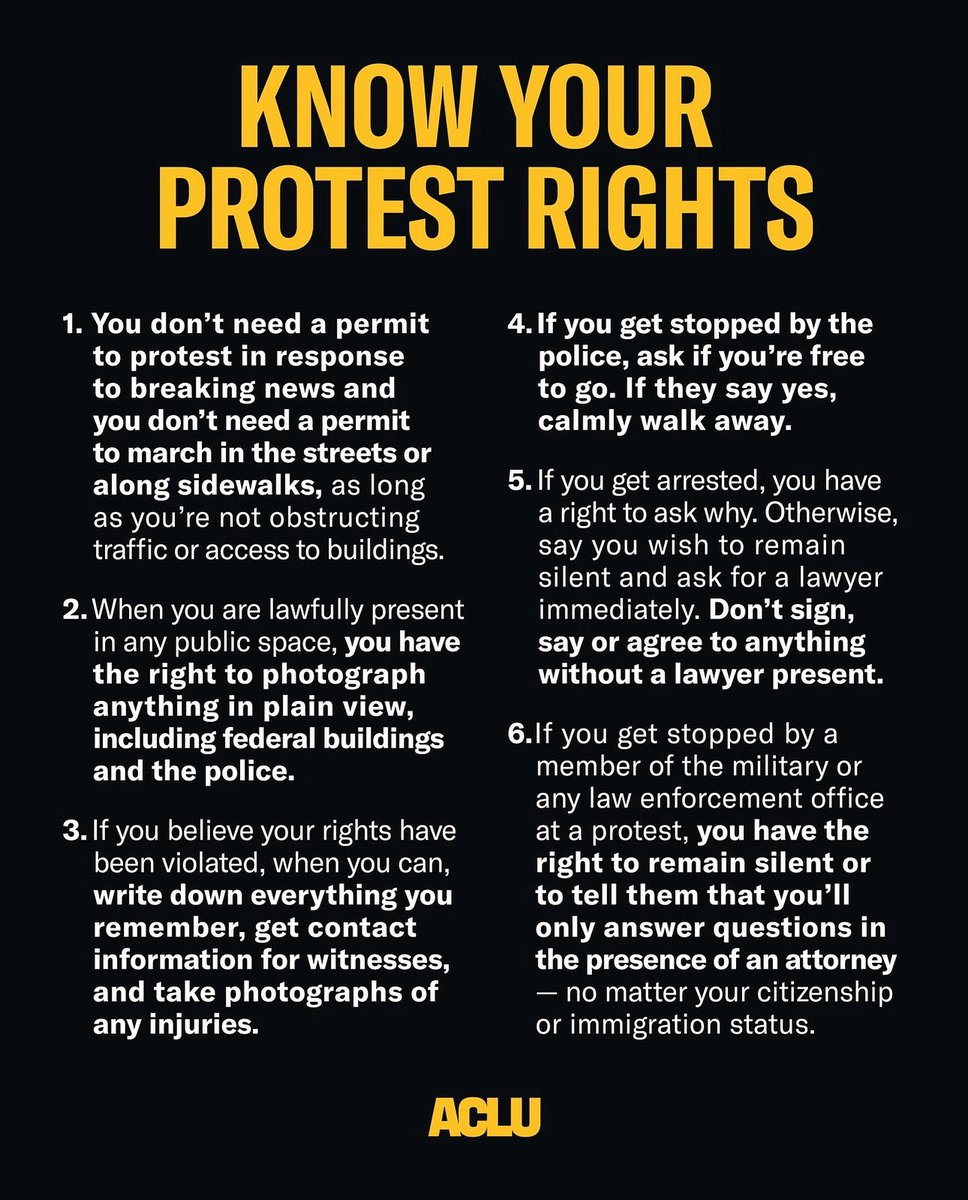 👋🏾 Know your #protest rights.