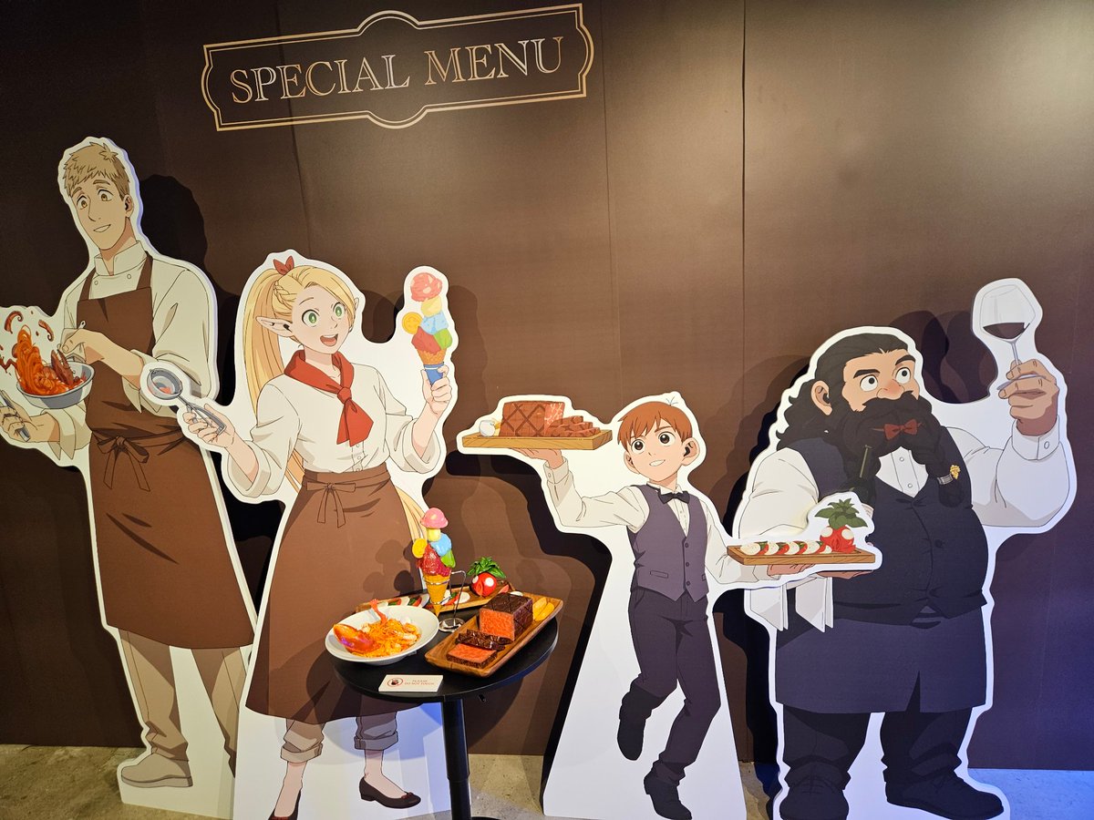 Seeveekat's tweet photo. Having a blast at the Dungeon Meshi Exibit!
#DeliciousinDungeonNY https://t.co/FO14AcePol