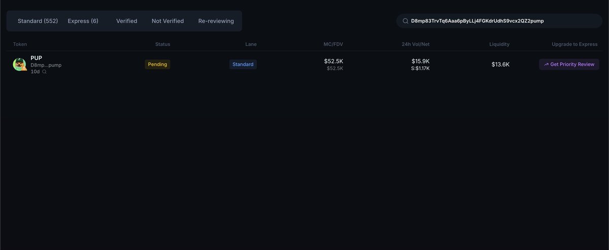 Our <a href="/jup_dao/">JupiterDAO</a> verification is pending folks! Buckle up, it’s about to get nuts
$pup